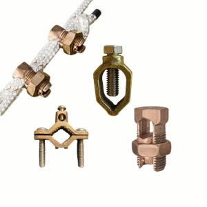 UL Listed Pipe Ground Clamps for Armored Cable- Size 1-1/4" to 2" with clip