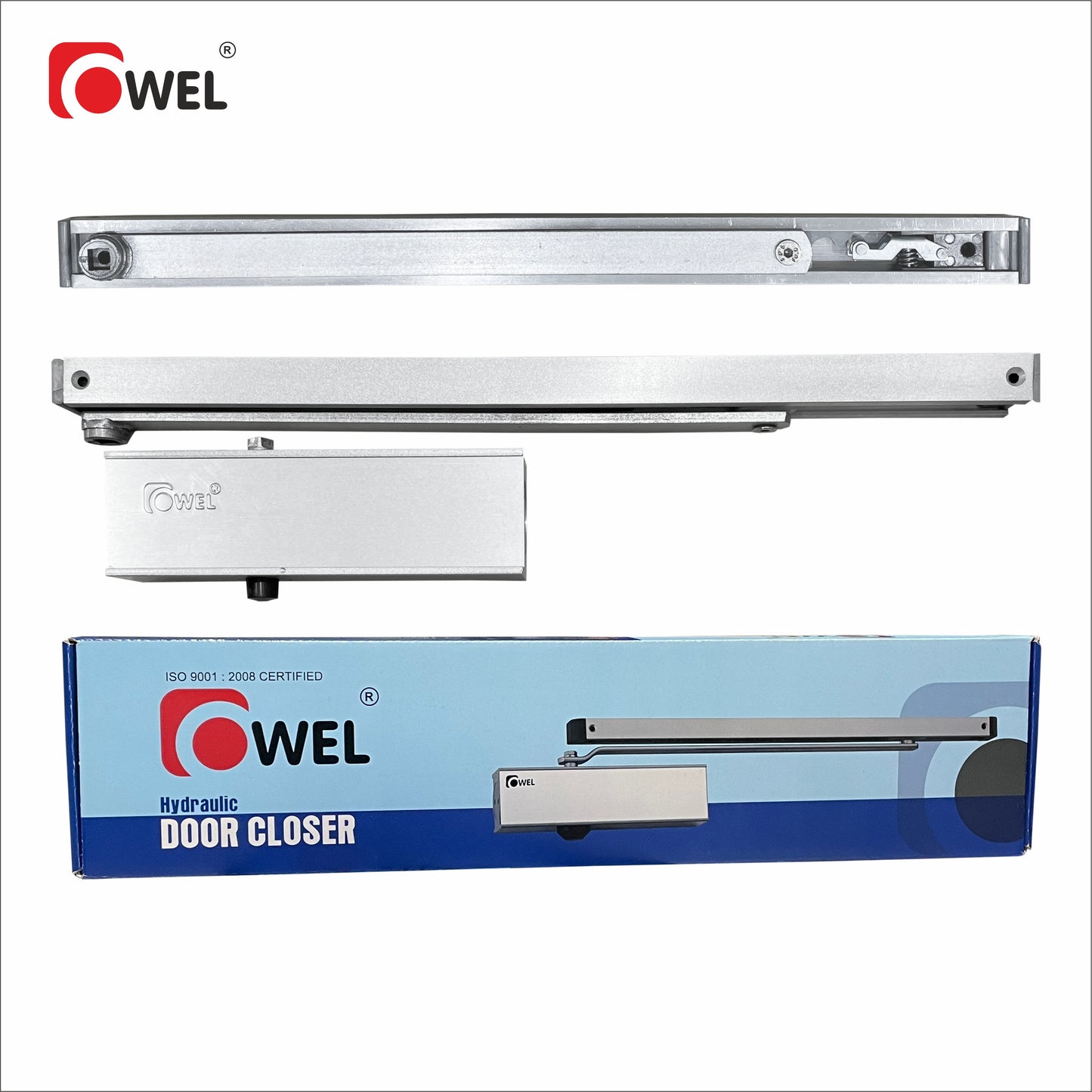Concealed Door Closer Super Thin, Stylish, Robust and High Performance for Mid-Weight Door