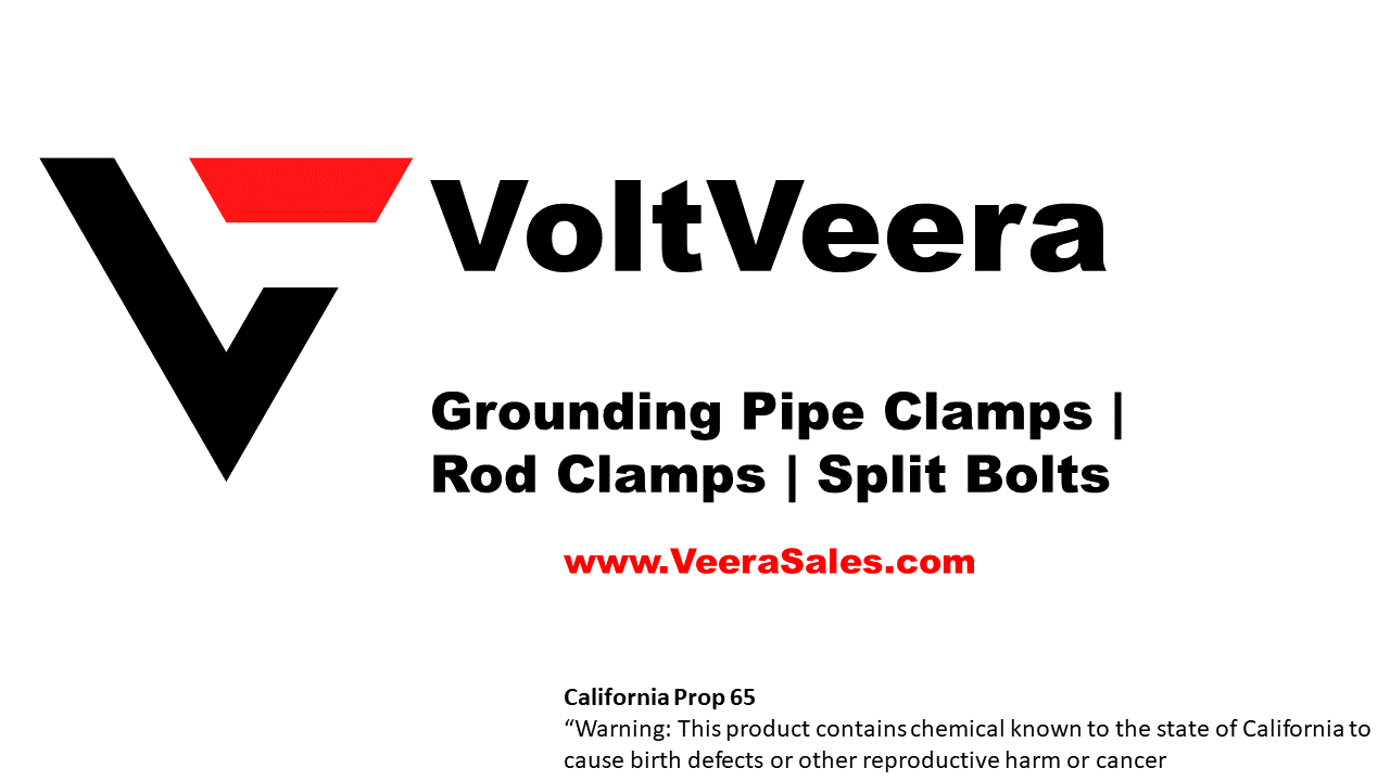 Pipe Ground Clamps for Armored Cable- Size 1/2 to 1" with clip (20 / 50 Pack)