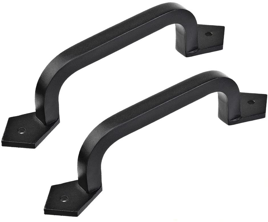 Maui - 9" Square Solid Cast Iron handle for Barn door, gate or Garage (1 Handle)