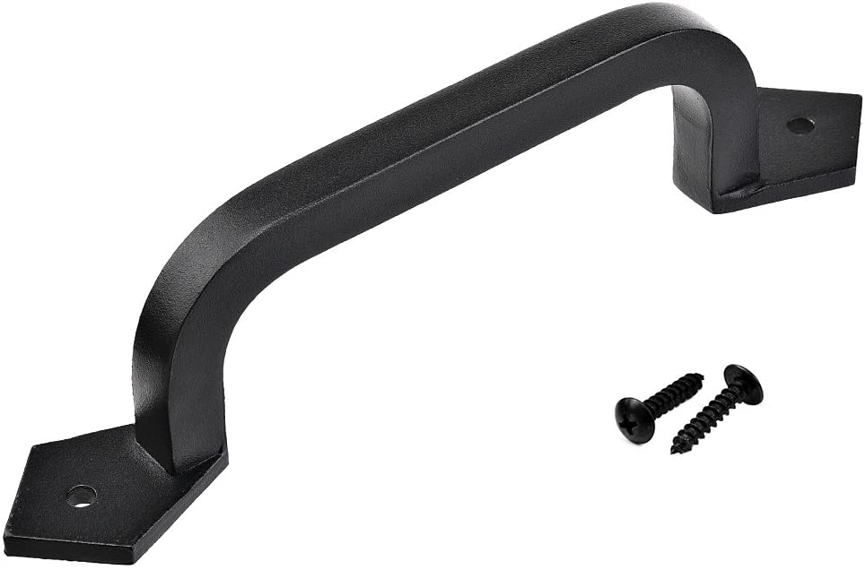 Maui - 9" Square Solid Cast Iron handle for Barn door, gate or Garage (1 Handle)