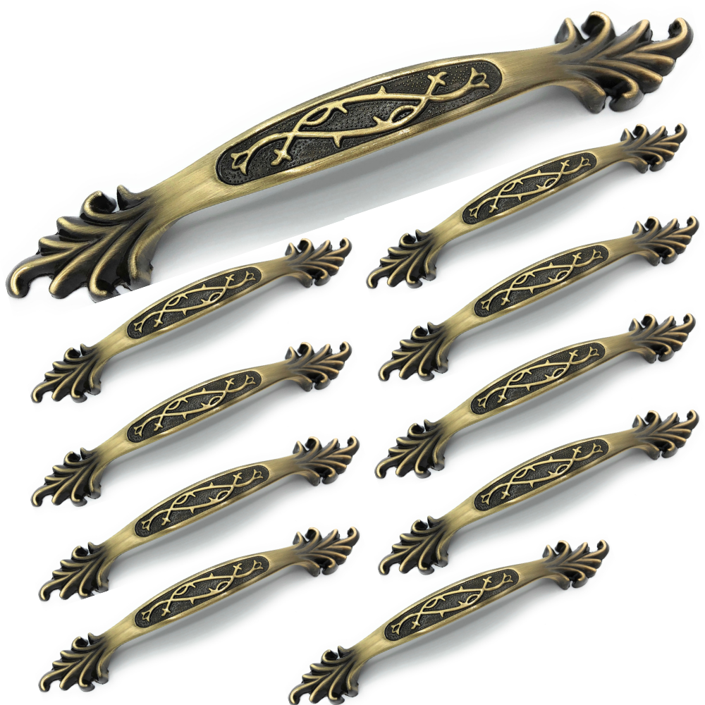 Maui - Antique Designer Cabinet Door knob/Handle (10 Pack)