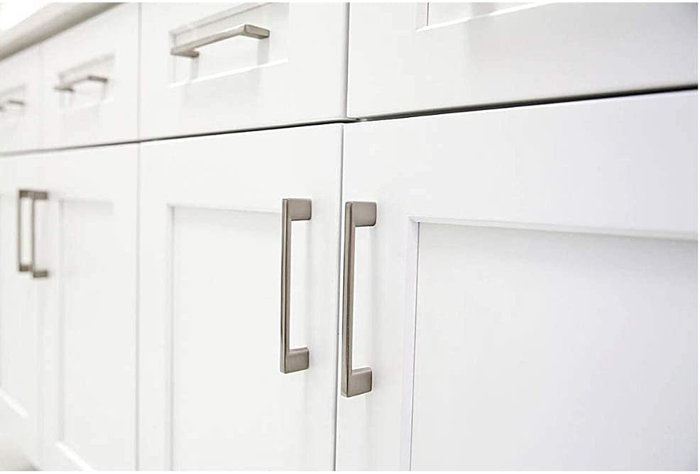 Maui - Contemporary Solid Sleek Handle Pulls for Kitchen Cabinets & Drawers -Matte Black(10 Pack)