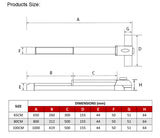 OWEL Stainless Steel Commercial Door Push Bar, Panic Exit bar with Exterior Lever Roller Latch, Commercial Emergency Hardware Panic Bar for Exit Doors Size 30" Plus (31.5 Inch)