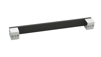 Maui - Contemporary Handle Pull - Overall Length 5" - Silver/black (10 Pack)