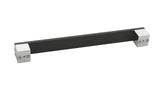 Maui - Contemporary Handle Pull - Overall Length 5" - Silver/black (10 Pack)