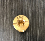 AXE Pool Safety Cover Threaded Brass Insert Screw Bolt for Anchor (10pk/25pk)