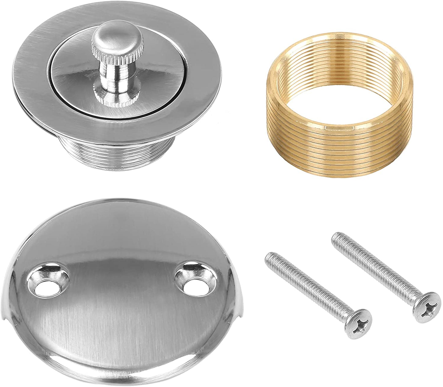 Maui - Bathtub Tub Drain Assembly, Conversion Kit, Trim Waste Overflow Face Plate (Lift & Turn Style))