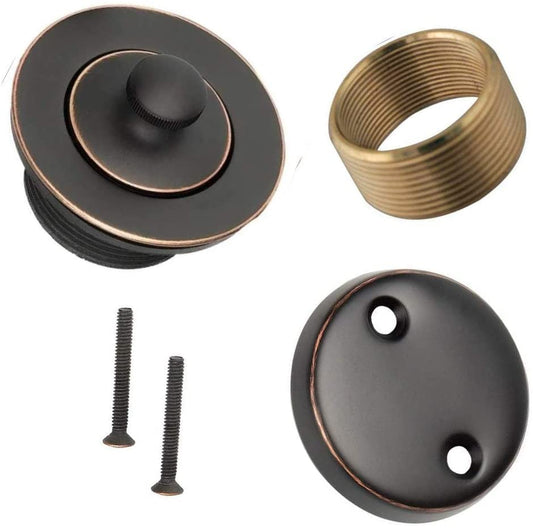 Maui - Bathtub Tub Drain Assembly, Conversion Kit, Trim Waste Overflow Face Plate (Lift & Turn Style))
