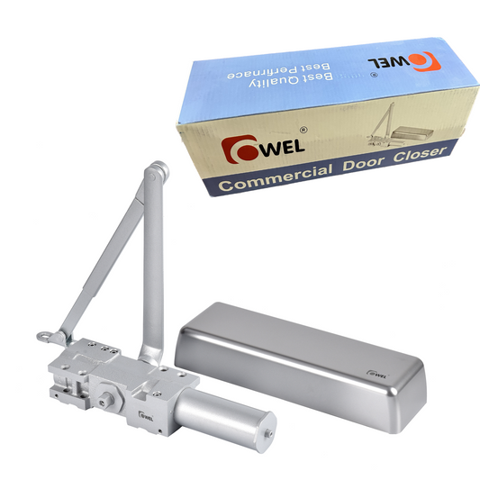 Extra Heavy Duty/UL Listed Commercial Automatic Door Closer, Cast Iron Body & Forged Steel Arm with Adjustable Speed, ANSI Certification and 3hours fire ratings