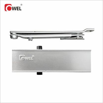 Modern & Sleek Adjustable Spring Hydraulic Auto Door Closer with Bracket