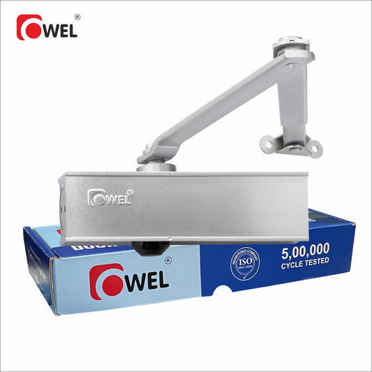 Modern & Sleek Adjustable Spring Hydraulic Auto Door Closer with Bracket