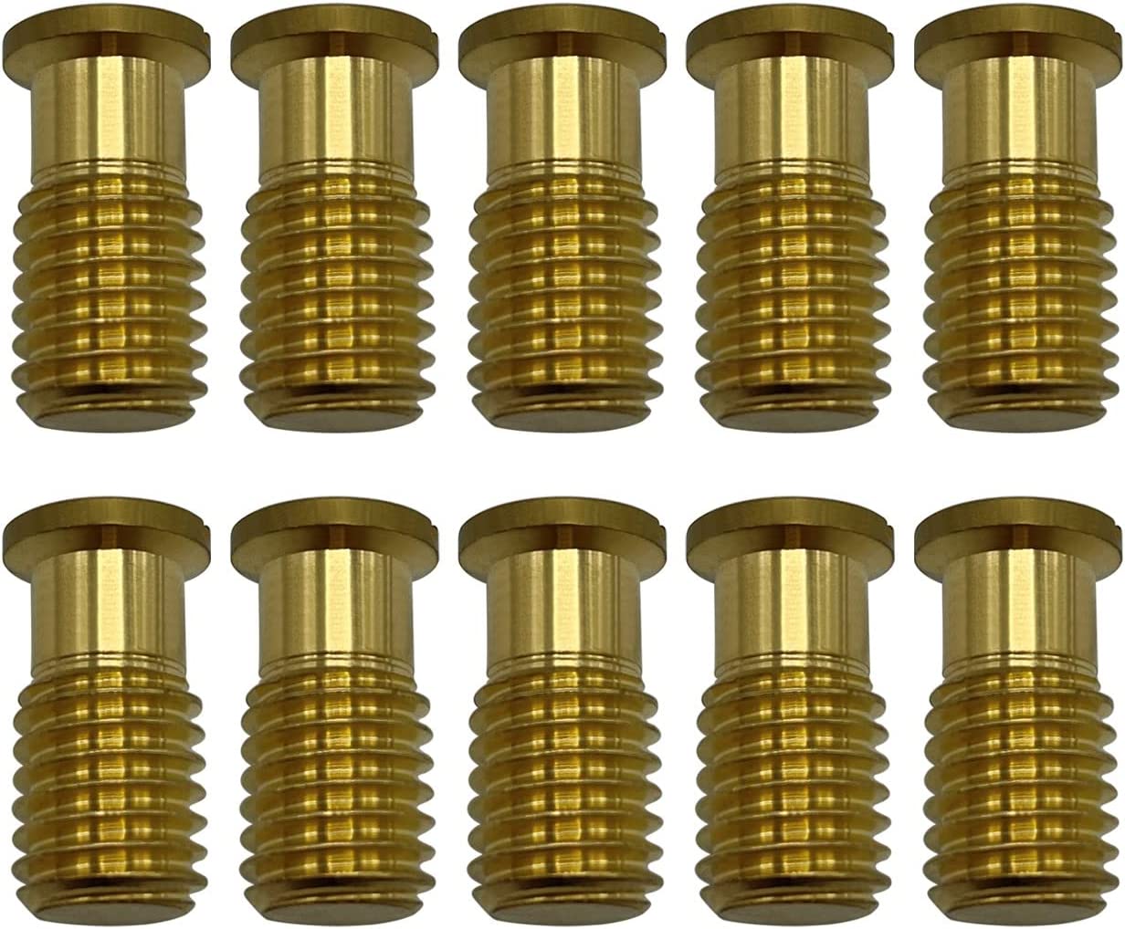 AXE Pool Safety Cover Threaded Brass Insert Screw Bolt for Anchor (10pk/25pk)