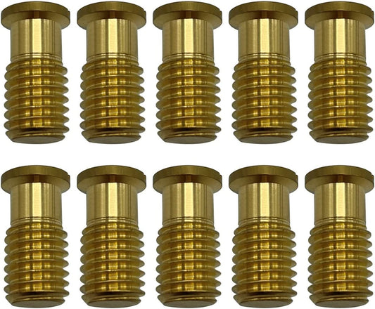 AXE Pool Safety Cover Threaded Brass Insert Screw Bolt for Anchor (10 /25 Pack)