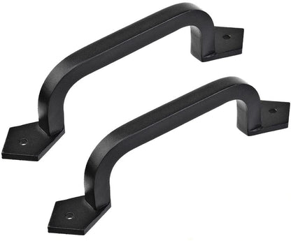 Maui - 9" Square Solid Cast Iron handle for Barn door, gate or Garage (1 Handle)