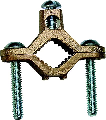 UL Listed Pipe Ground Clamps for Armored Cable- Size 1/2 to 1" with clip (20 Pack)