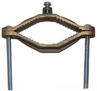 Water Pipe Ground Clamps - Size 2-1/2 to 4" (2 Qty/Pack)