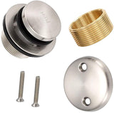 Maui - Tip Toe Style Bathtub Tub Drain Assembly Conversion Kit, All Brass Construction (ORB/Brushed Nickel/Chrome))