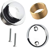 Maui - Tip Toe Style Bathtub Tub Drain Assembly Conversion Kit, All Brass Construction (ORB/Brushed Nickel/Chrome))