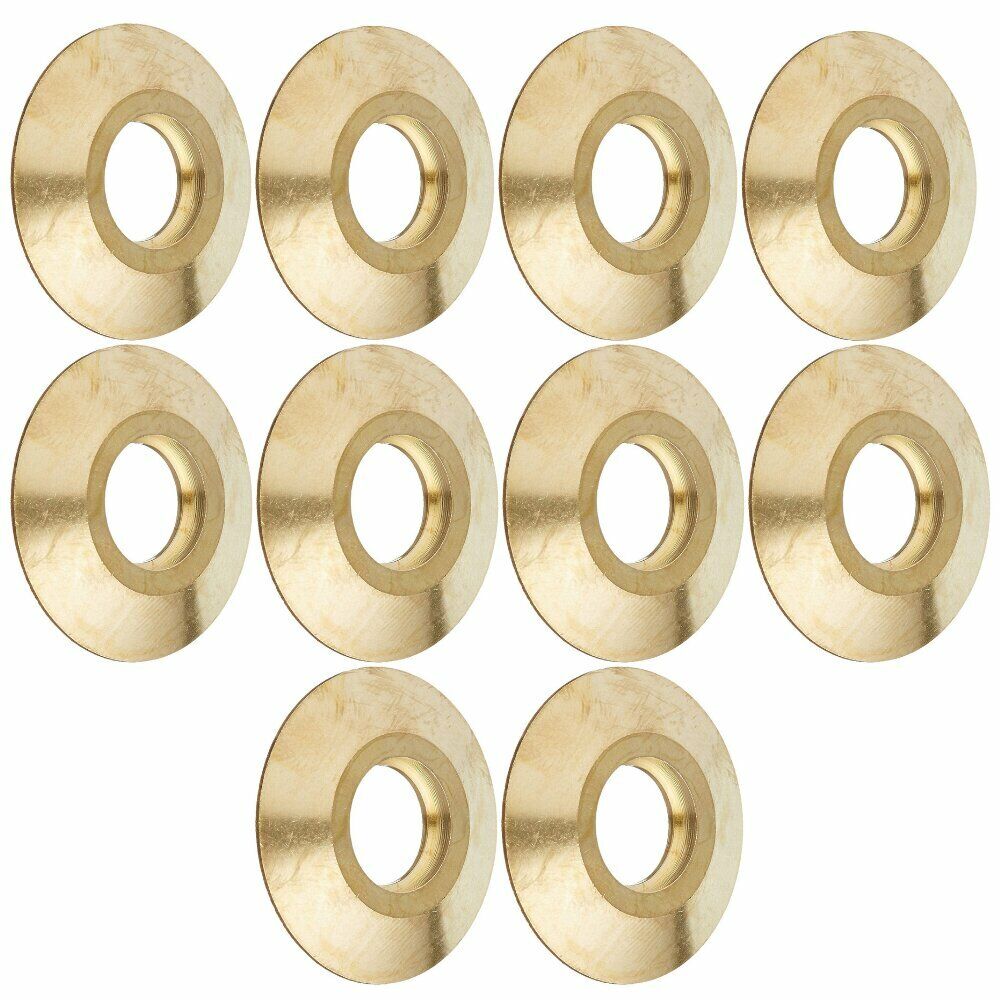 AXE - Swimming Pool Cover Brass Anchor Collar/Beauty Ring (10 Pack)