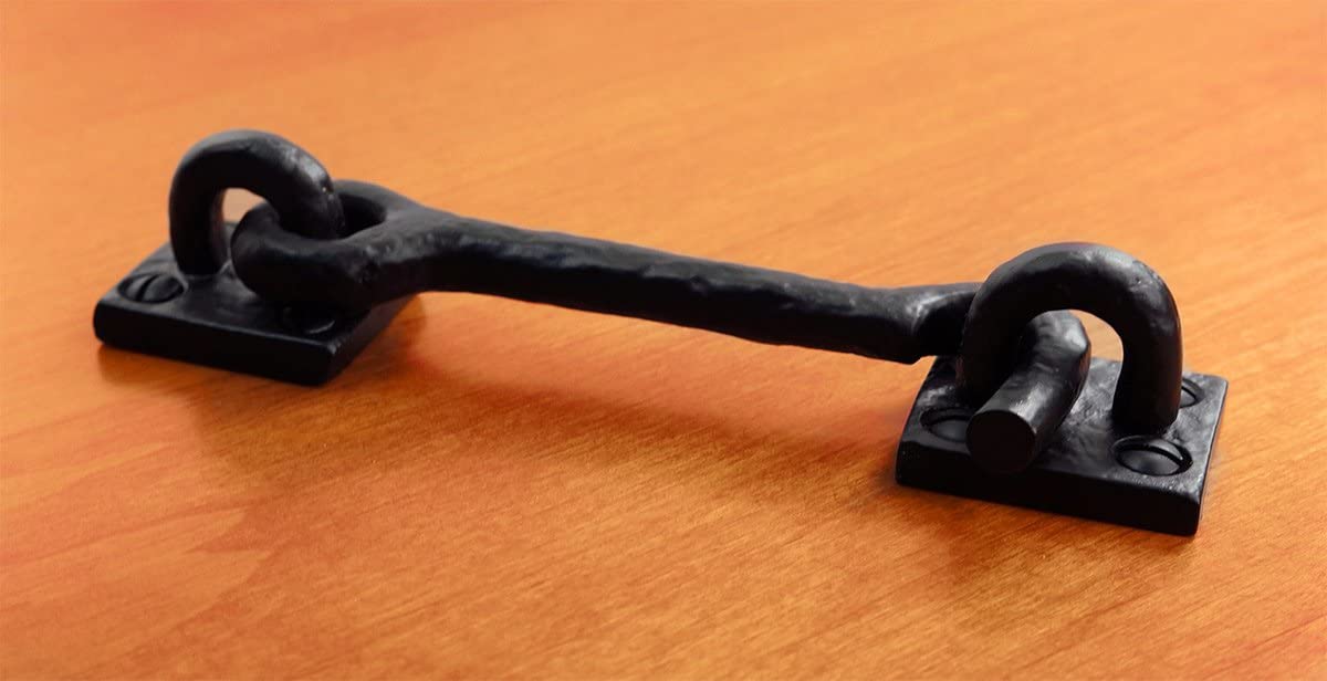 Maui - 4.5" Cast Iron Hook for Cabin, Sliding Barn door and Shed