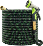 Expandable Garden Hose, Durable Flexible Water Hose, 9 Function Spray Nozzle