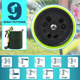 Expandable Garden Hose, Durable Flexible Water Hose, 9 Function Spray Nozzle