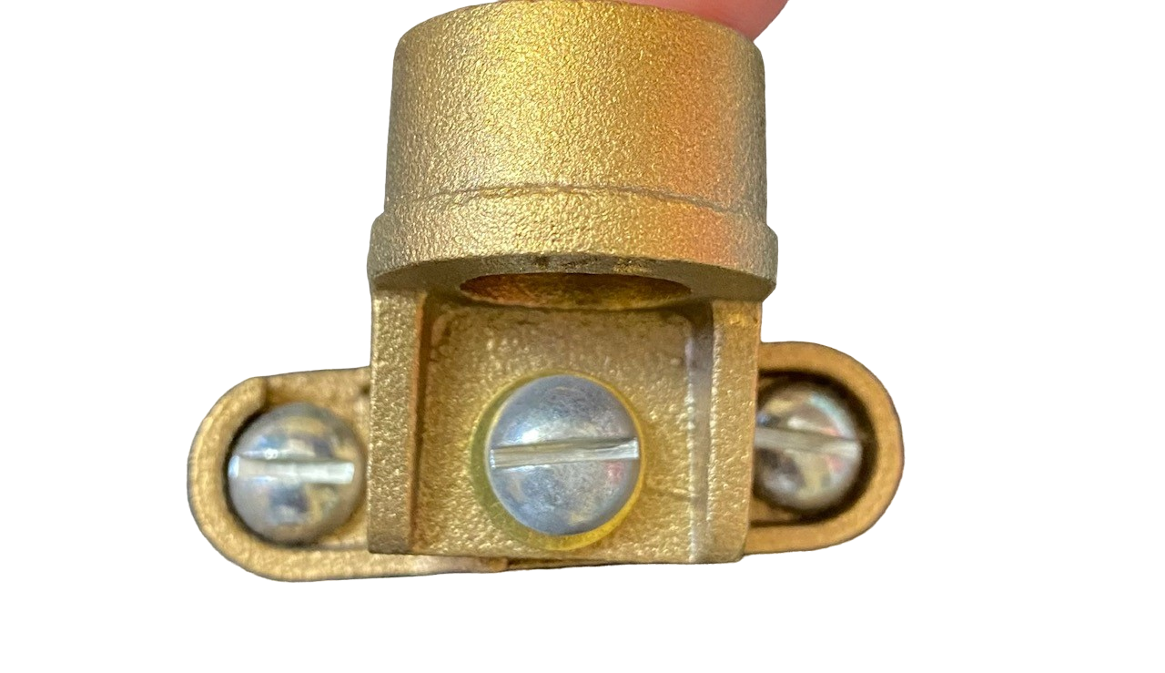 Pipe Ground Clamps with hub. Pipe Size 1/2" to 1" with 1/2"hub (25 Pack)
