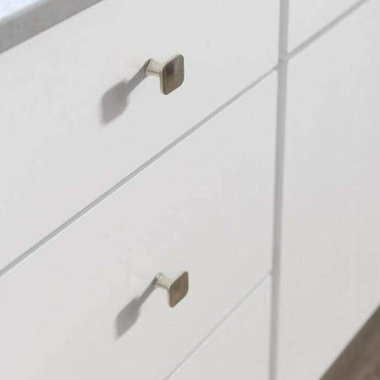 Maui - Modern and Sleek [Satin Nickel & Matte Black] Cabinet Hardware Knobs (10 pack)