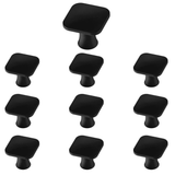 Maui - Modern and Sleek [Satin Nickel & Matte Black] Cabinet Hardware Knobs (10 pack)