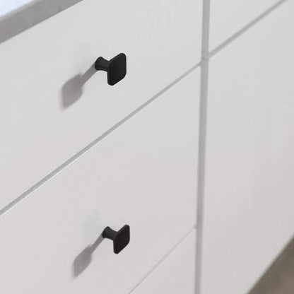 Maui - Modern and Sleek [Satin Nickel & Matte Black] Cabinet Hardware Knobs (10 pack)