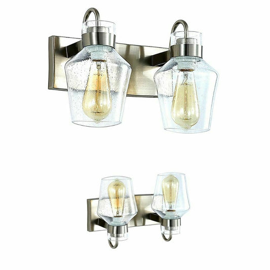 Maui - Dimmable Vanity Light Fixture for Interior Lighting, Bathroom, Dressing Room (Brushed Nickel finish)