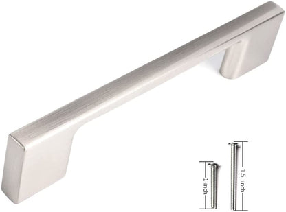 Maui - Contemporary Solid Sleek Handle Pulls for Kitchen Cabinets & Drawers -Matte Black(10 Pack)