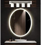 Vanity Bath Light Bar Interior Lighting Fixtures Modern Glass Shade - 4Lamps (Brushed Nickel)