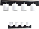 Modern Vanity Bath Light Bar Interior Lighting Fixtures Modern Glass Shade - 4Lamps (ORB)