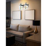 Maui - Dimmable Vanity Light Fixture for Interior Lighting, Bathroom, Dressing Room (Brushed Nickel finish)